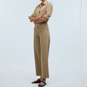 NWT Madewell The Emmett Wide-Leg Crop Pant: Welt Pocket Edition Petite